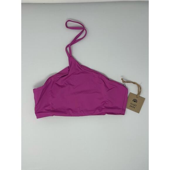 Free People x Toast NEW Signature Apex Bikini Swim Top Purple Orchid size Small - Picture 1 of 7